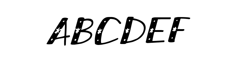 Snowy Sparkles Italic  Free Fonts Download