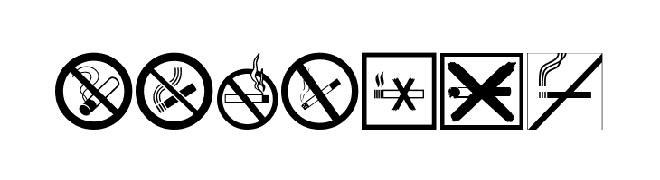 NoSmoking  Free Fonts Download