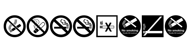 NoSmoking  Free Fonts Download