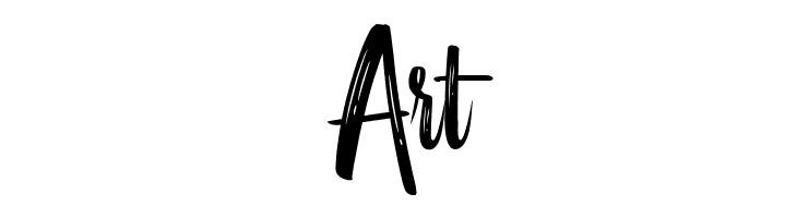 Merci Heart Brush-Regular  Free Fonts Download