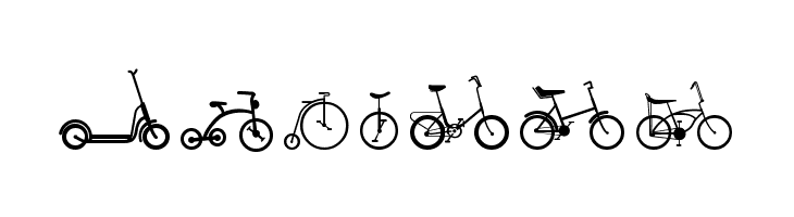 Sepeda  Free Fonts Download