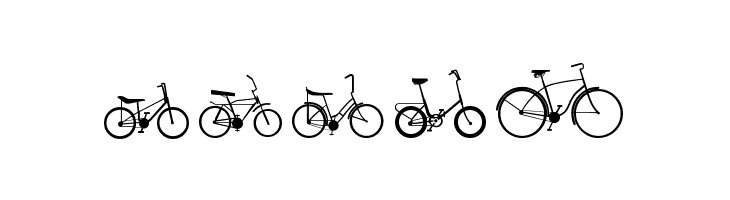 Sepeda  Free Fonts Download