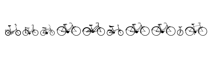 Sepeda  Free Fonts Download