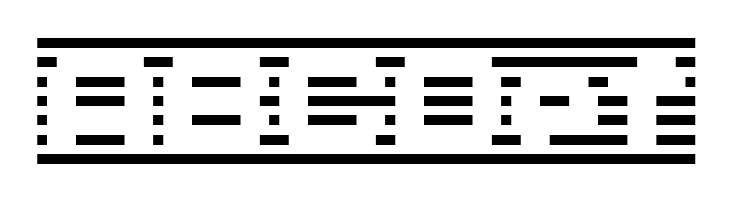 D3 DigiBitMapism type B wide  Free Fonts Download