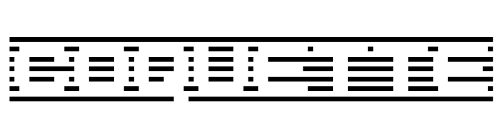 D3 DigiBitMapism type B wide  Free Fonts Download