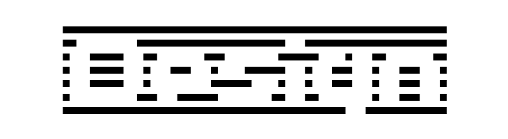 D3 DigiBitMapism type B wide  Free Fonts Download