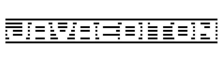 D3 DigiBitMapism type B wide  Free Fonts Download