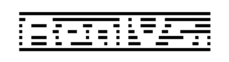 D3 DigiBitMapism type B wide  Free Fonts Download