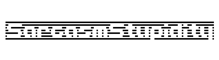 D3 DigiBitMapism type B wide  Free Fonts Download