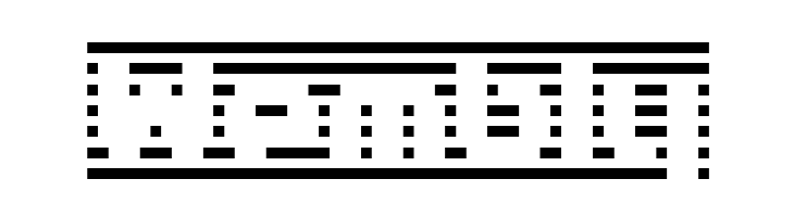 D3 DigiBitMapism type B wide  Free Fonts Download