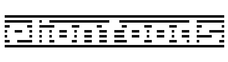 D3 DigiBitMapism type B wide  Free Fonts Download