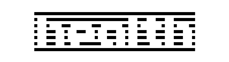 D3 DigiBitMapism type B wide  Free Fonts Download