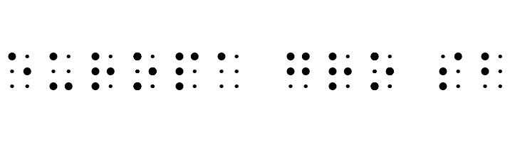 Sheets Braille  Free Fonts Download