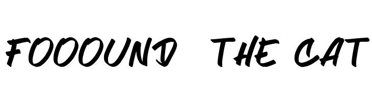 FOOOUND%2B%2BTHE%2BCAT Joshe Font