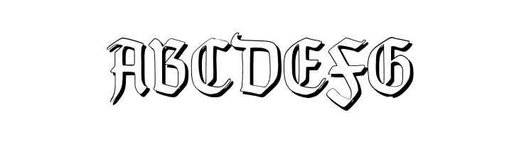 TypographerGotisch Schatten S  Free Fonts Download