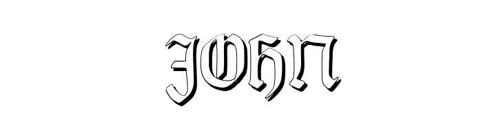 TypographerGotisch Schatten S  Free Fonts Download