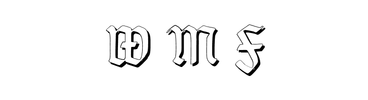 TypographerGotisch Schatten S  Free Fonts Download