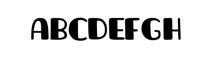 ABCDEFGH La unicaRegular Font