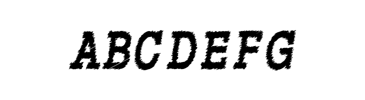 RowdyTypemachine-CondensedBoldI  Free Fonts Download