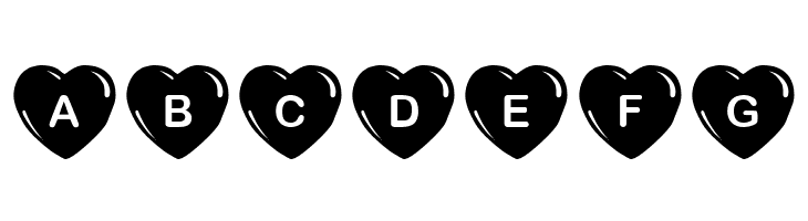 JLR Simple Hearts  Free Fonts Download