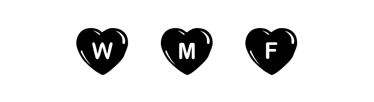 JLR Simple Hearts  Free Fonts Download