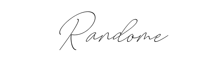 Randome August free Font