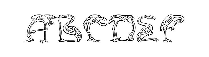 JF Flamingo  Free Fonts Download