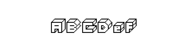 3D Thirteen Pixel Fonts Regular  Free Fonts Download