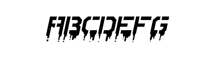 StencileOrDie Italic  Free Fonts Download