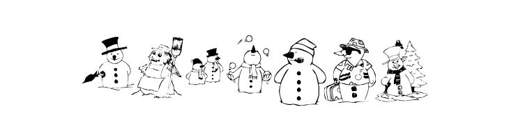 KR Snow People  Free Fonts Download
