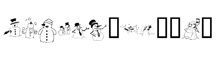 KR Snow People  Free Fonts Download