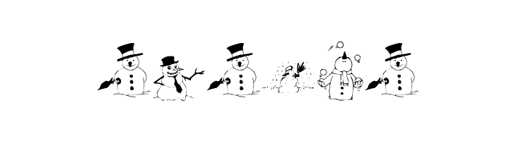 KR Snow People  Free Fonts Download