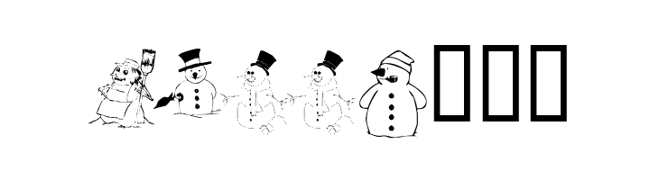 KR Snow People  Free Fonts Download