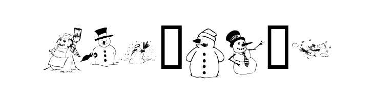 KR Snow People  Free Fonts Download