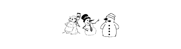 KR Snow People  Free Fonts Download