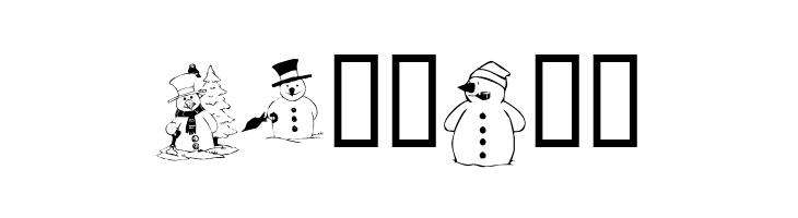 KR Snow People  Free Fonts Download