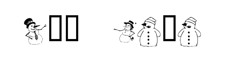 KR Snow People  Free Fonts Download