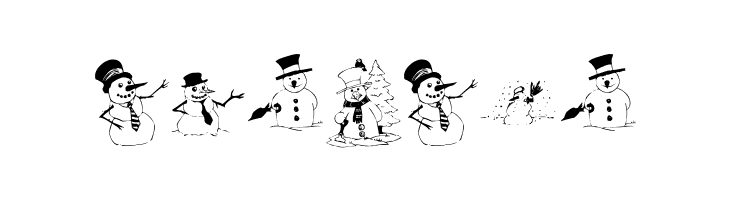 KR Snow People  Free Fonts Download