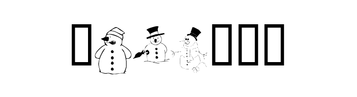 KR Snow People  Free Fonts Download