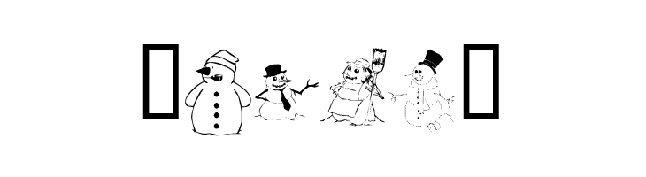 KR Snow People  Free Fonts Download