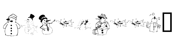 KR Snow People  Free Fonts Download