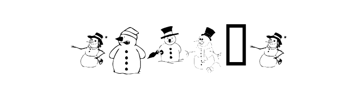 KR Snow People  Free Fonts Download