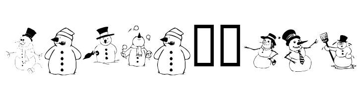 KR Snow People  Free Fonts Download