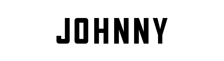JOHNNY Topline regular Font