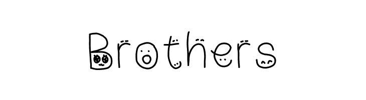 drawn faces on my letters  Free Fonts Download