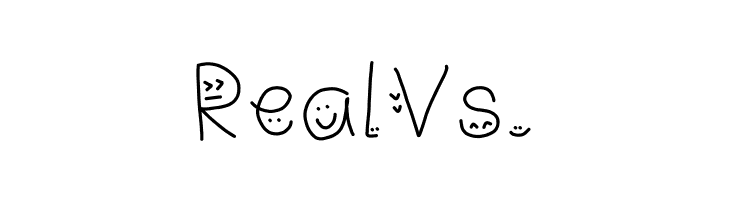 drawn faces on my letters  Free Fonts Download