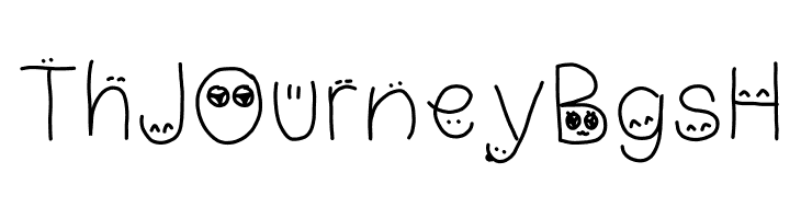 drawn faces on my letters  Free Fonts Download