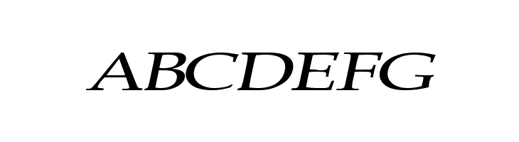 ABCDEFG Plain Squashed Font