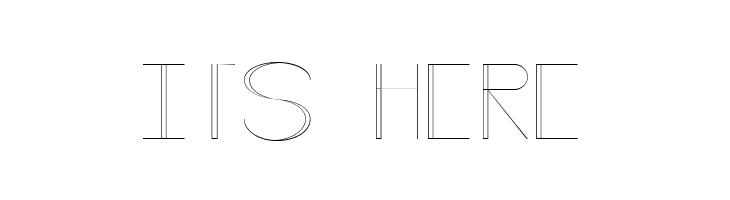 Line style UltraLight  Free Fonts Download