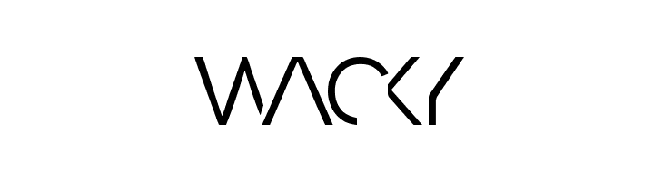 Wacky Razed Light Font